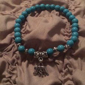 💜Tibetan Silver Elephant 🐘, Turquoise Bracelet💜